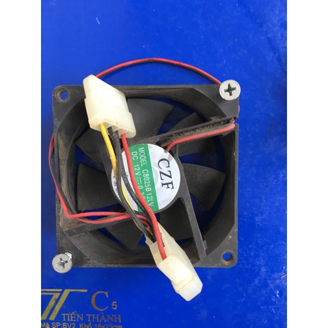Fan Quạt tản nhiệt 4x4, 6x6, 8x8, 12x12CM 12V quạt làm mát cũ Pc thanh lý