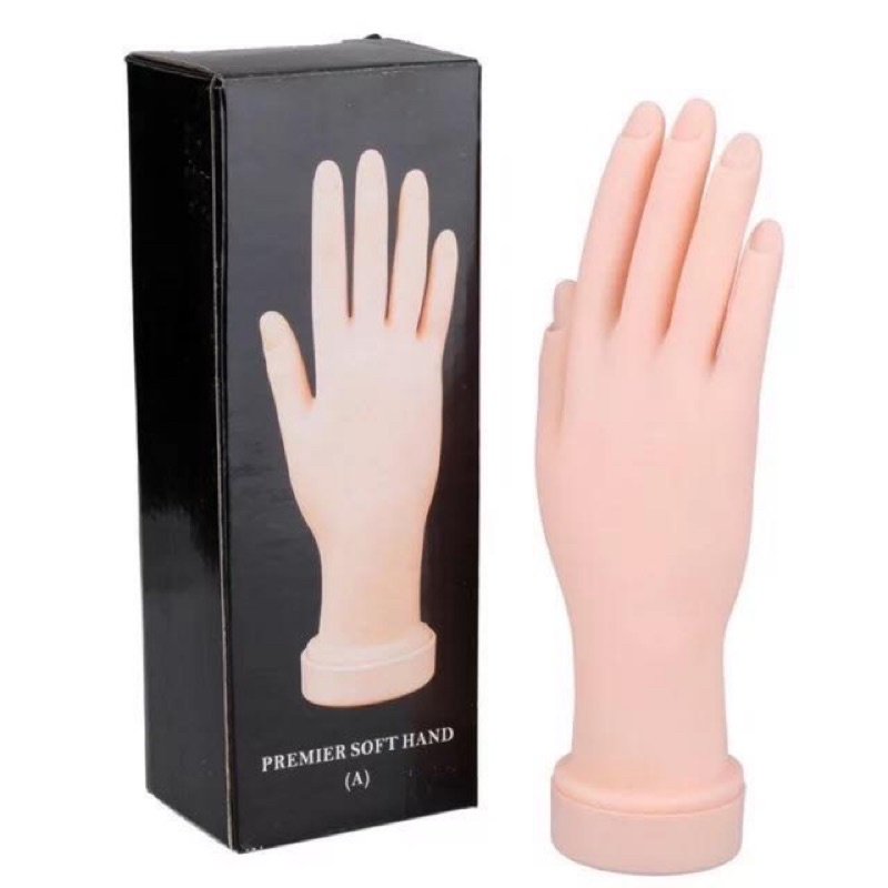 Bàn tay silicon học nail-bàn tay tập đắp bột làm mẫu