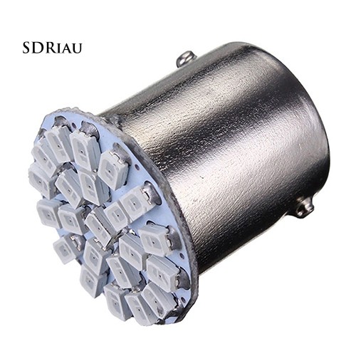 Bộ 2 đèn LED báo hiệu màu vàng 1156 1206 SMD 12V gắn đuôi xe ô tô