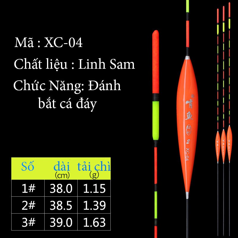 Phao câu cá NaNo câu đơn , câu đài , câu chép trắm trôi  mã XC