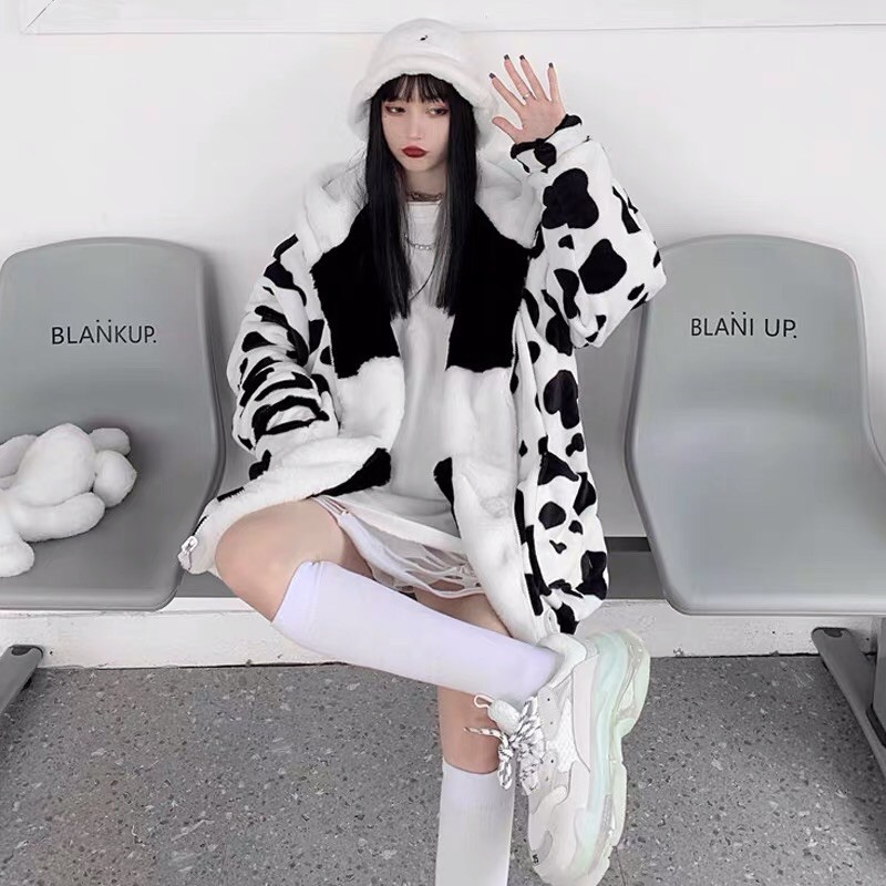 Áo lông bò sữa 2 mặt