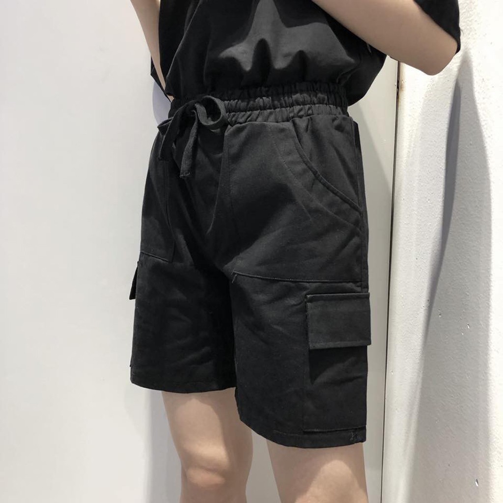 Quần Short Kaki Túi Hộp Unisex Nam Nữ - Leevin Store