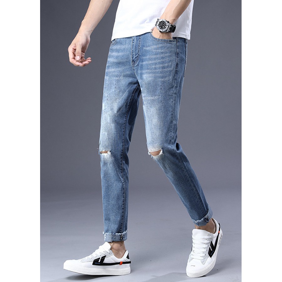 Quần Bò Đen Nam Dáng Body Slim Fit Chất Mịn Đẹp Phong Cách 2STOREGLE Thời Trang Hàn Quốc | BigBuy360 - bigbuy360.vn