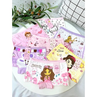 Quần chip bé gái, Quần chip đùi cotton cao cấp cho bé 2-12 tuổi hình hươu cao cổ đủ màu sắc tươi vui