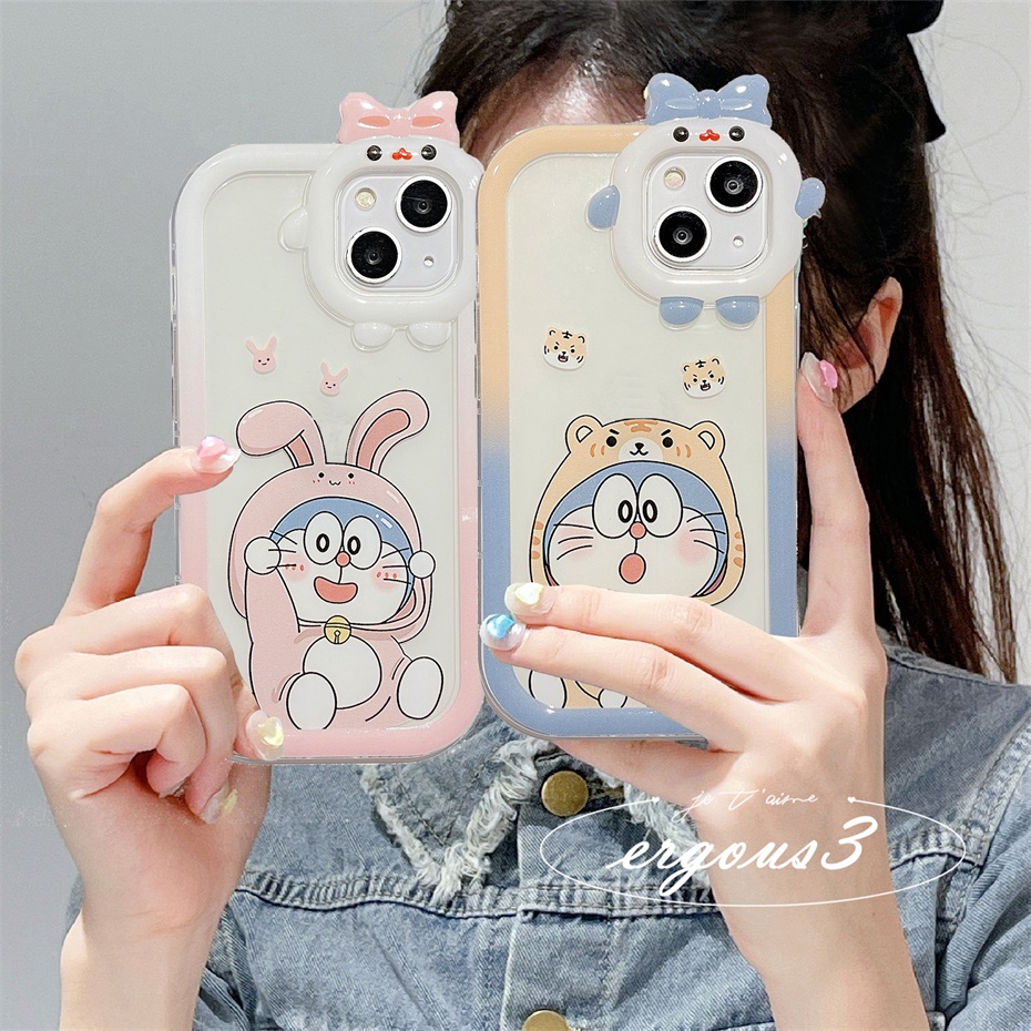 Ốp Điện Thoại Mềm In Hình Doraemon Cho iPhone 14 13 12 11 Pro Max SE2020 X XR Xs Max 7 8 6 6s Plus