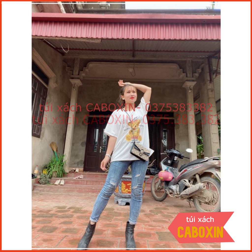túi xách đeo chéo nữ đầu rồng size 18  -CABOXIN tuyển sỉ toàn quốc