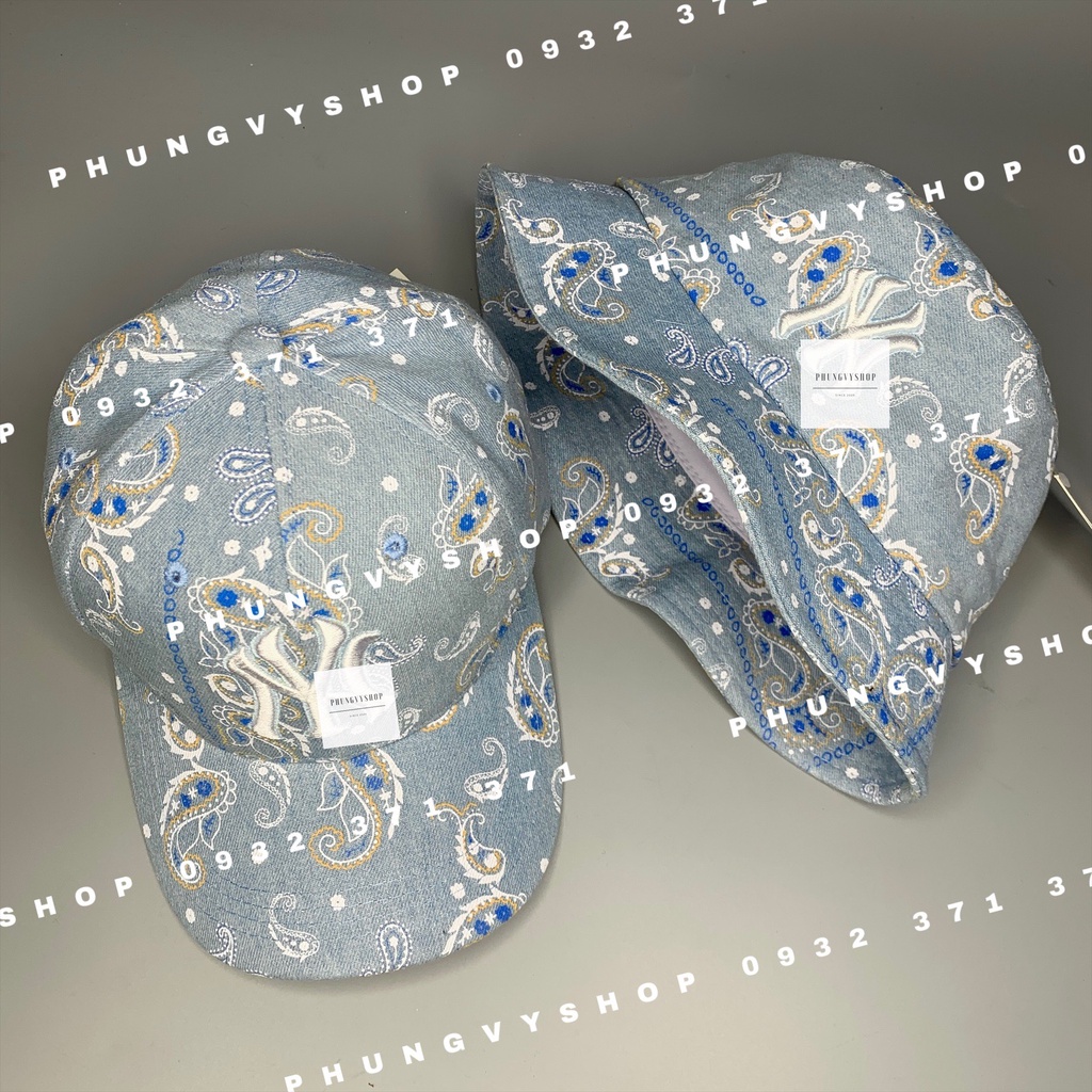 ( SALE )Mũ bucket VÀ nón lưỡi trai, set cặp đôi tình nhân- JEAN NUY HOA - kết tai bèo vành unisex