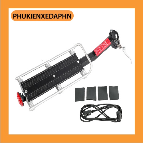Giá đèo hàng tháo lắp nhanh Gác baga nhôm bắt cọc yên xe đạp thể thao