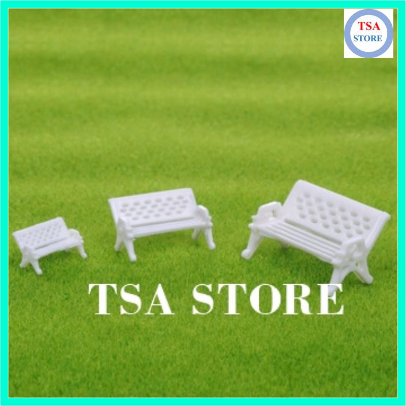Phụ kiện tiểu cảnh terrarium Ghế công viên trang trí tiểu cảnh/chậu cây mini/hồ cá/bonsai/hòn non bộ/sen đá/xương rồng