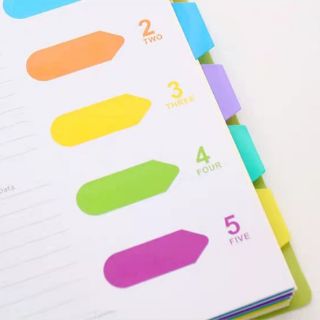 Sổ ghi chép phân 5 màu (J&I)