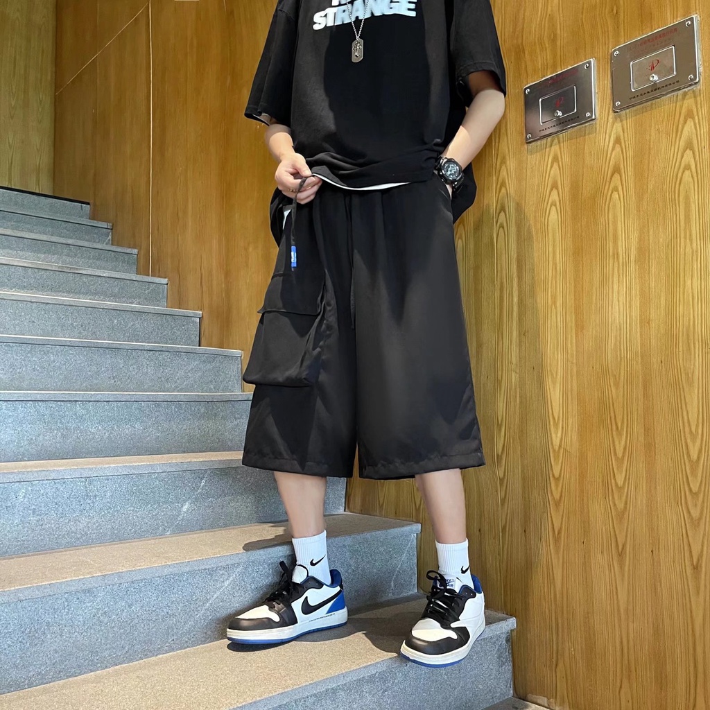 Quần ngắn ống rộng Phối Nhiều Túi Thời Trang Mùa Hè Dành Cho Nam / Size M-2XL