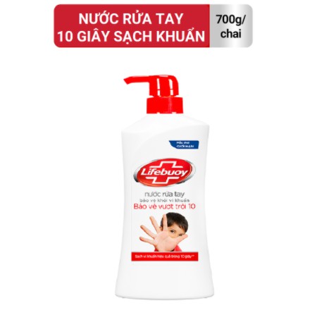 Nước Rửa Tay Lifebuoy Vòi Bảo Vệ Vượt Trội Chai 700g