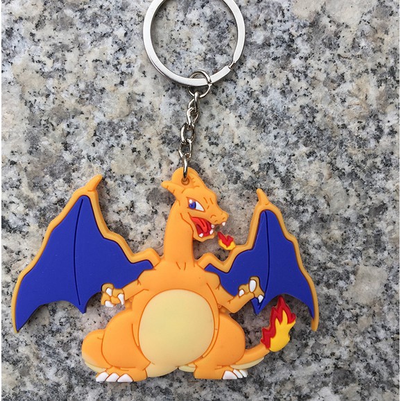Móc khóa hình thù Pokemon Pikachu bằng nhựa PVC