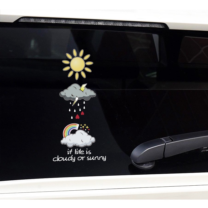 1 Miếng Dán Trang Trí Xe Hơi Họa Tiết Hoạt Hình