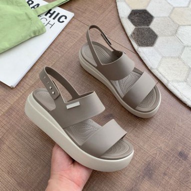 dép sandal cross đế cao có qoai 6cm có quai nhiều màu DCDC71 size 35 36 37 38 39 40