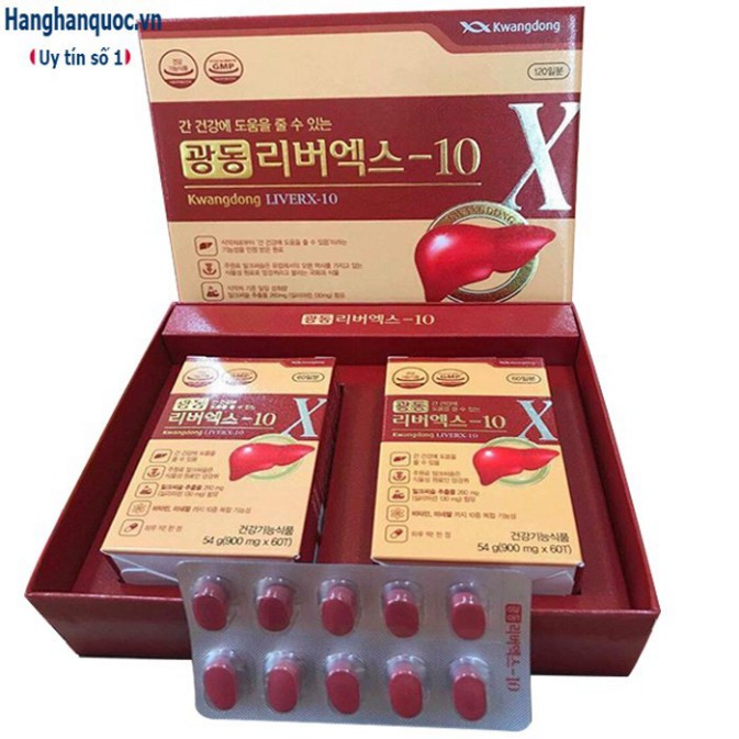 Bổ gan Kwangdong LiverX 10 Hàn Quốc, hộp 120 viên | BigBuy360 - bigbuy360.vn