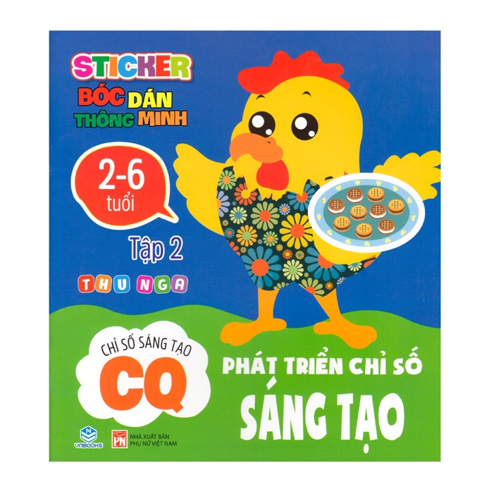 Sách - STicker bóc dán thông minh - Phát triển chỉ số sáng tạo CQ Tập 2