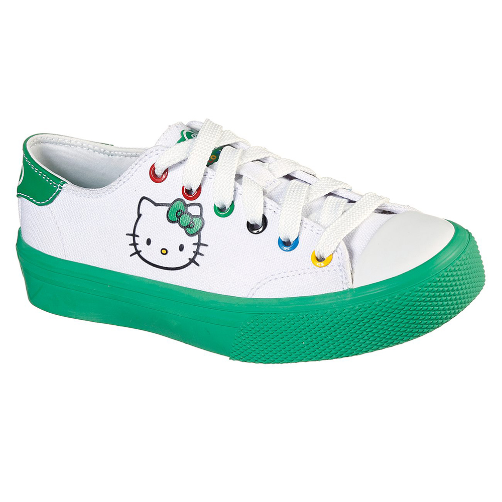 [Mã MABRVP7 giảm 10% tối đa 100K đơn 500k] Skechers Bé Gái Giày Thể Thao Hello Kitty V'Lites Street Girls - 664184L-WGRN