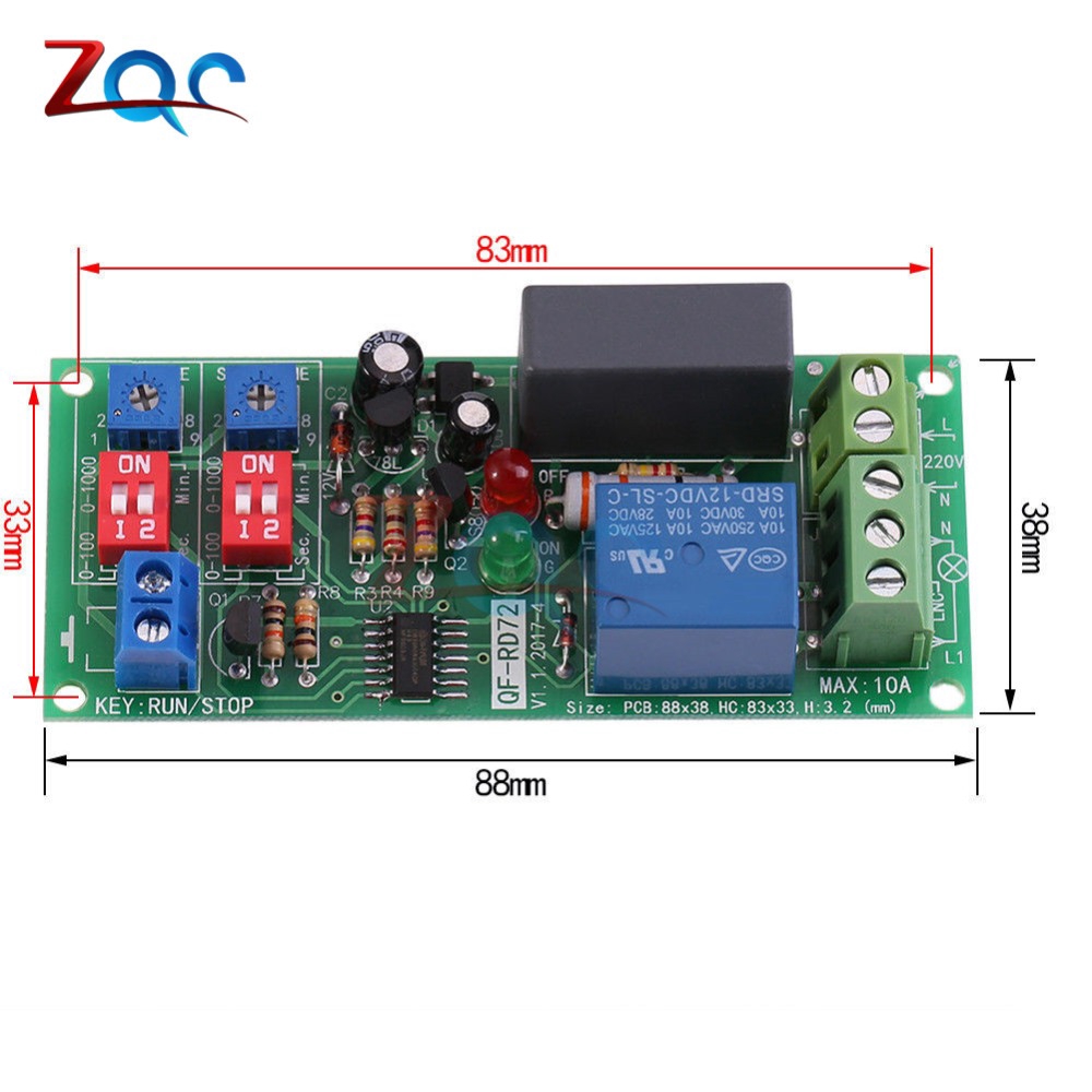 Công tắc rơle lặp thời gian vô thời hạn AC 100V 110V 120V 220V 230V 240V