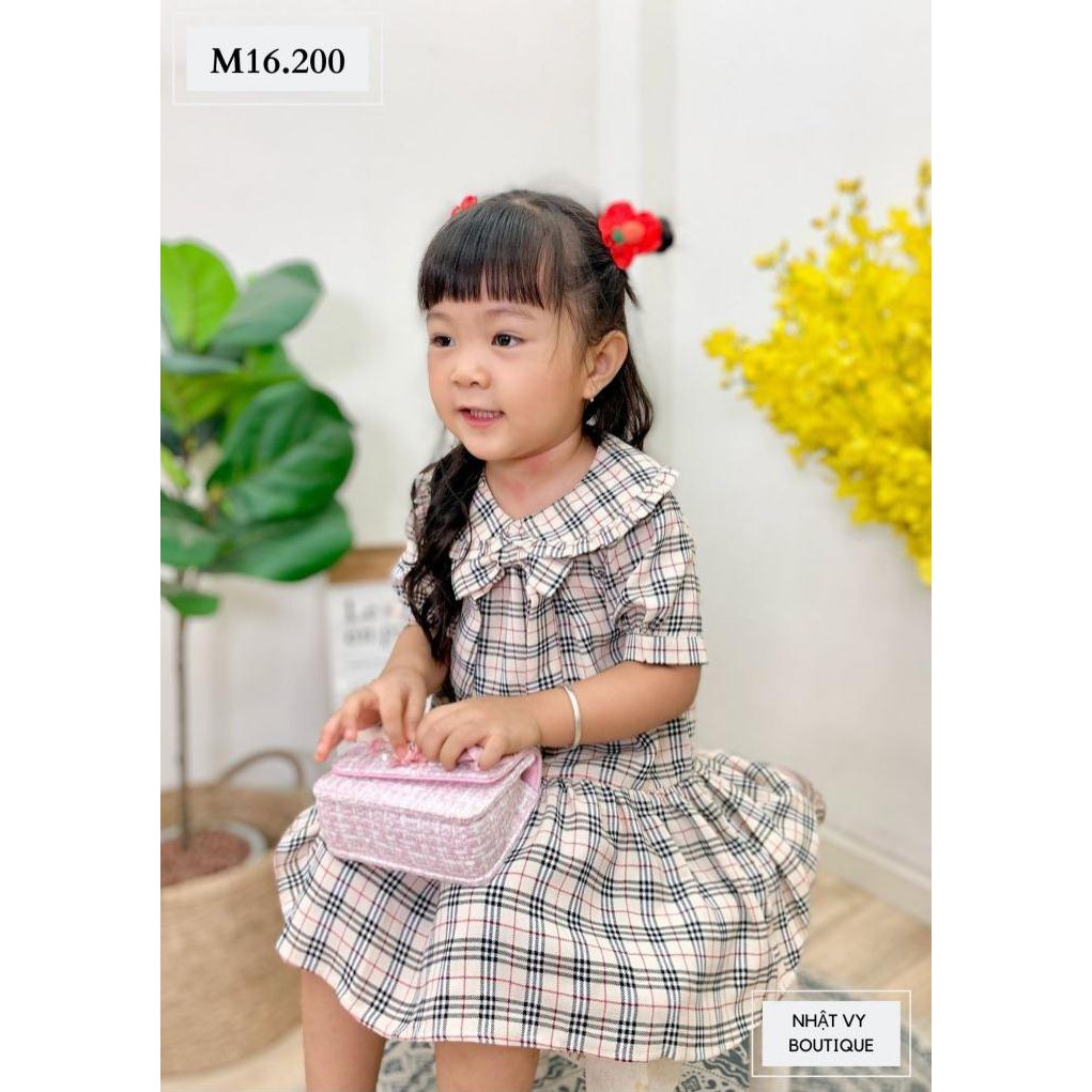 Đầm bé cổ xếp bèo - NHATVY M16