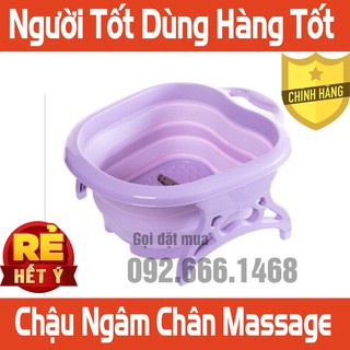 CHẬU NGÂM CHÂN MASSAGE GẤP GỌN CAO CẤP LOẠI 1