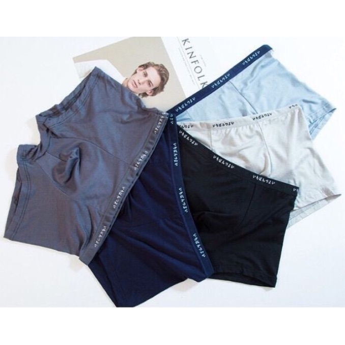 Quần sịp đùi nam hàng cao cấp vải cotton - Quần boxer nam đẹp thoáng mát, co giãn hàng loại 1 xuất nhật LOTNAM07