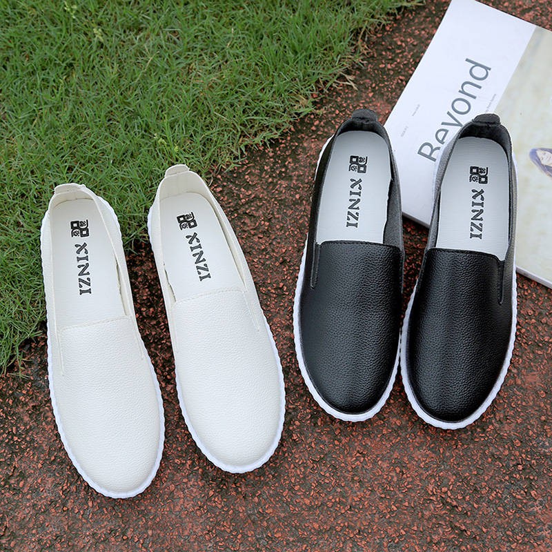 Giày Trắng Đế Bằng Phong Cách Hàn Quốc 2019 | BigBuy360 - bigbuy360.vn