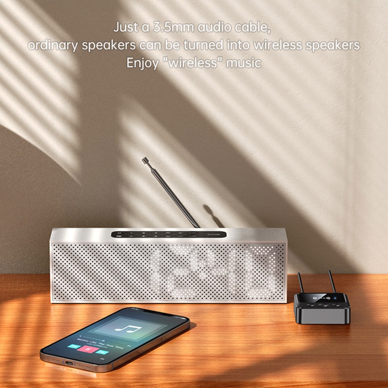 Thiết Bị Nhận Tín Hiệu Âm Thanh Bluetooth 5.1 Kỹ Thuật Số Hỗ Trợ Thẻ TF MP3 Play NFC LED