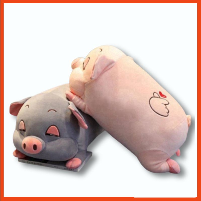 Gấu Bông Heo Phê Cần, Gối ôm Heo Mắt Híp Lợn Ngủ Đờ Đẫn Siêu Đáng Yêu-Gấu Bông Heo Buồn Ngủ Siêu Mềm Mịn Kích thước 1.1M