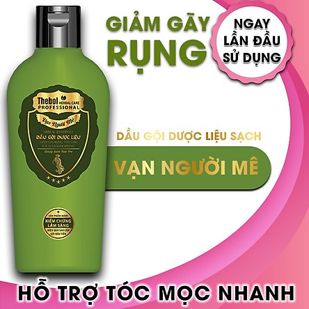 Dầu gội dược liệu giảm rụng tóc Thebol