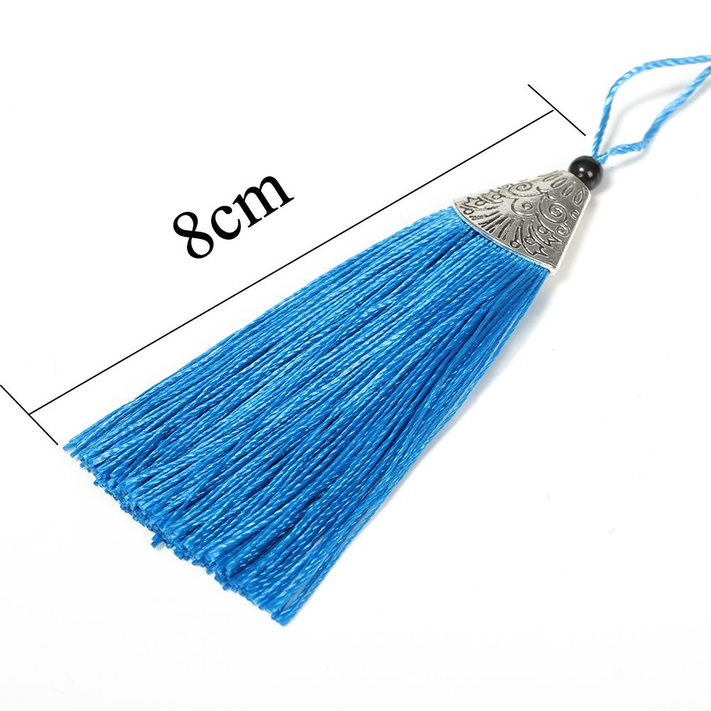 Dây tua rua lụa nhiều màu sắc dùng trang trí điện thoại DIY