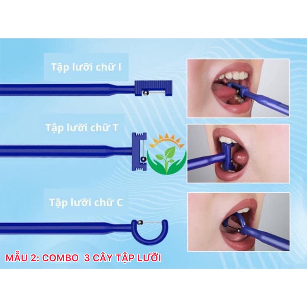 Bộ đồ chơi combo cây tập lưỡi to giúp bé tập nói nhanh phát triển ngôn ngữ