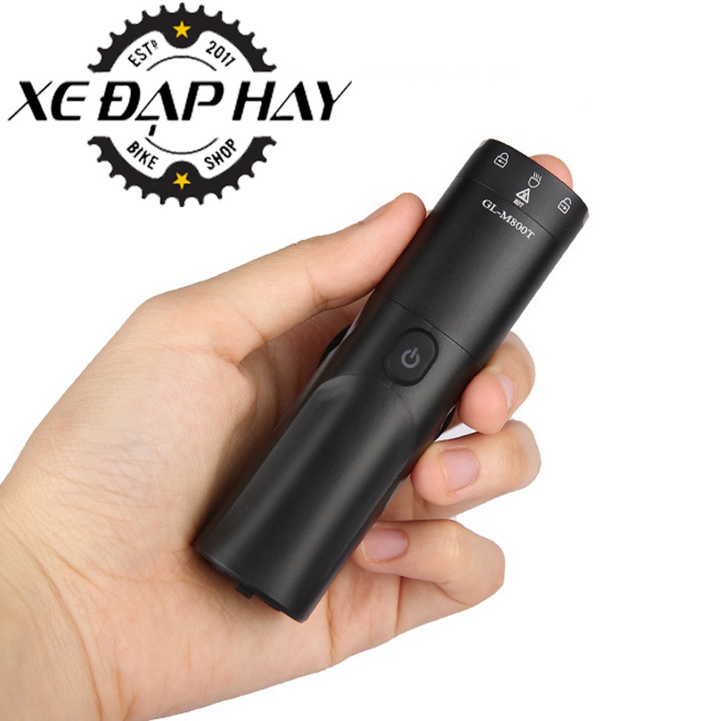 [Đèn Xe Đạp Chính Hãng] Đèn Pha GIYO GL-M800T | Độ Sáng 800 Lumen, Sạc Pin USB TYPE-C, 2500 mAh | Pha Đèn Tháo Rời Được