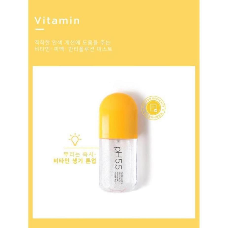 XỊT KHOÁNG DƯỠNG TRẮNG FORENCOS PH 5.5 EFFICACY VITAMIN TONER MIST