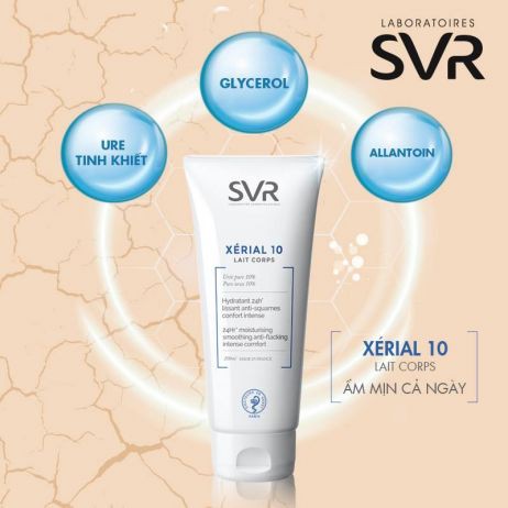 Sữa Dưỡng Thể Dưỡng Ẩm SVR Xérial 10 Lait Corps 200ml - Skinfa.