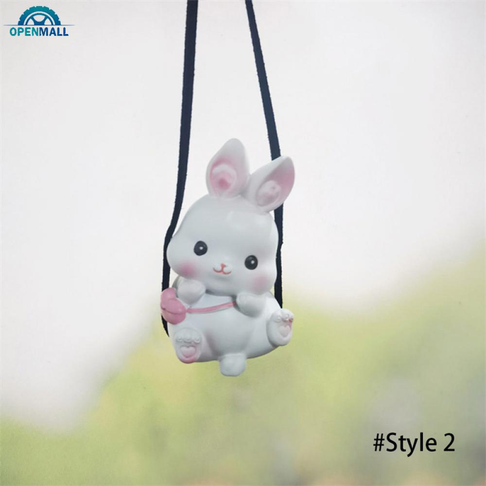 Mô Hình Thỏ Nhựa Dễ Thương Treo Trang Trí Xe Ô Tô
