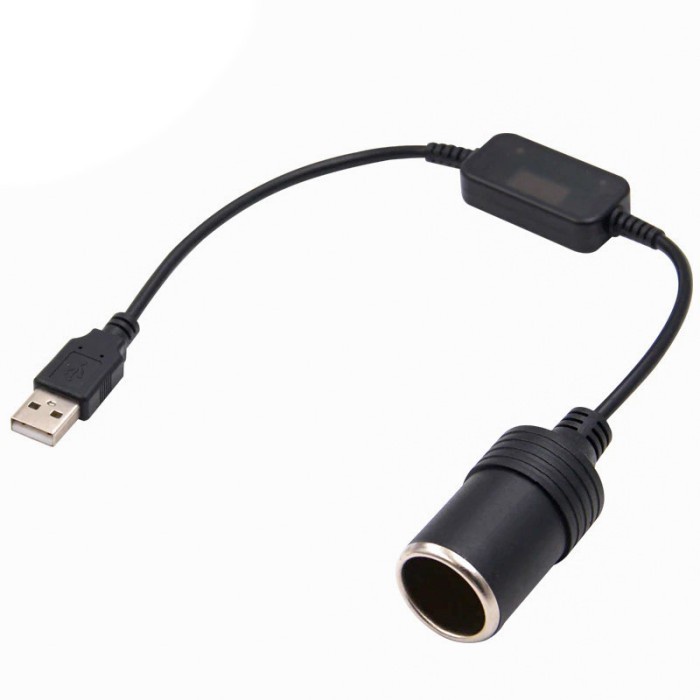 (Nhà Pay Home) ⭐Dây Cáp Bật Lửa Chuyển Đổi Usb Sang 5V Sang 12V Xzt0017 Chuyên Dụng Cho Xe Hơi