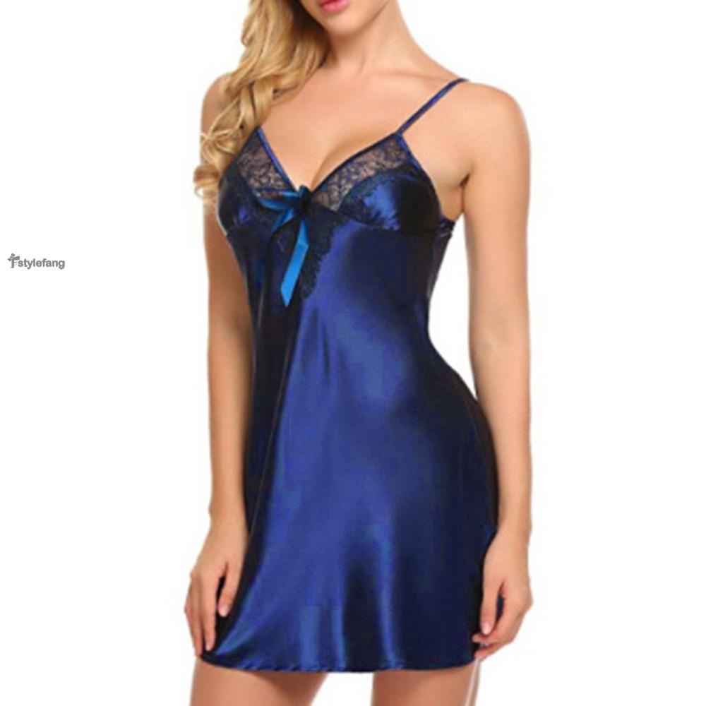 Đầm ngủ lụa phối ren hoa thiết kế quyến rũ cho phái nữ
 | BigBuy360 - bigbuy360.vn