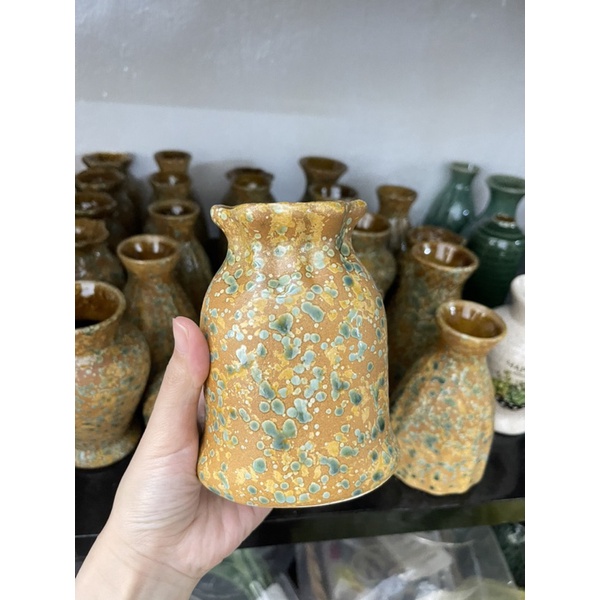 Bình gốm Bát Tràng size mini decor nhà cửa