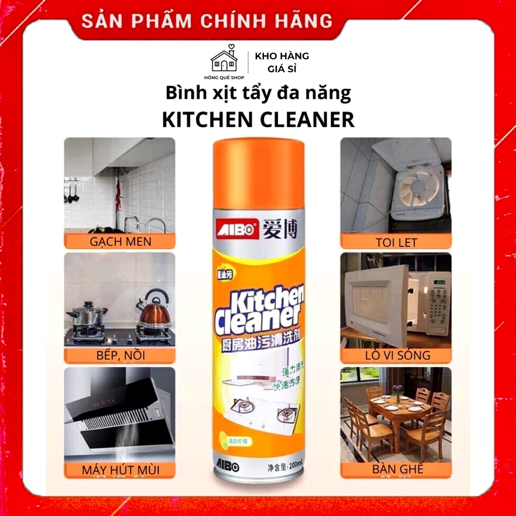 Bình Xịt Vệ Sinh Bếp, Bọt Tuyết Đa Năng Kitchen Clear 500ml Cực Mạnh