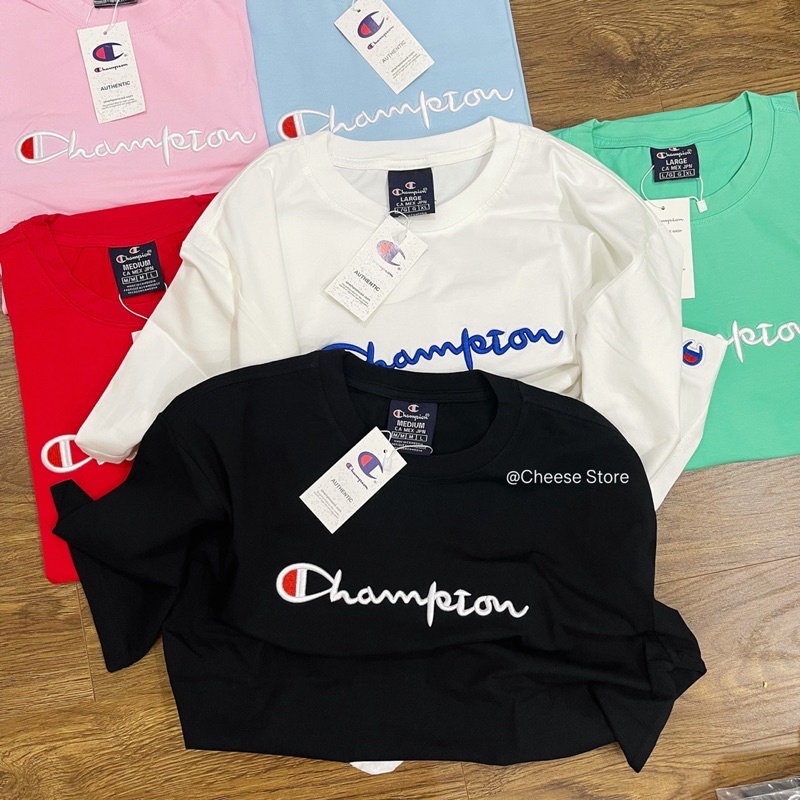 Áo thun Champion chất cotton ảnh thật shop chụp