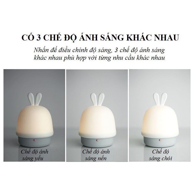 Đèn Ngủ Cảm Ứng ❤️FREESHIP❤️ Đèn Ngủ Silicon Siêu Dễ Thương Cho Bé Phiên Bản Cute - Thích Hợp Để Làm Quà Tặng