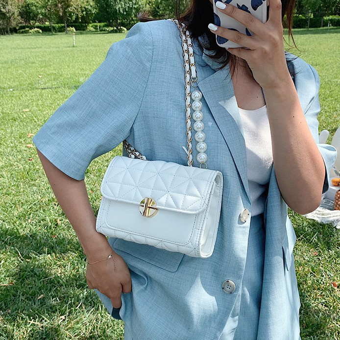 [Mã WABRBAGS giảm 20K đơn 99K] Faya - Túi xách da chần ô trám sang trọng T923