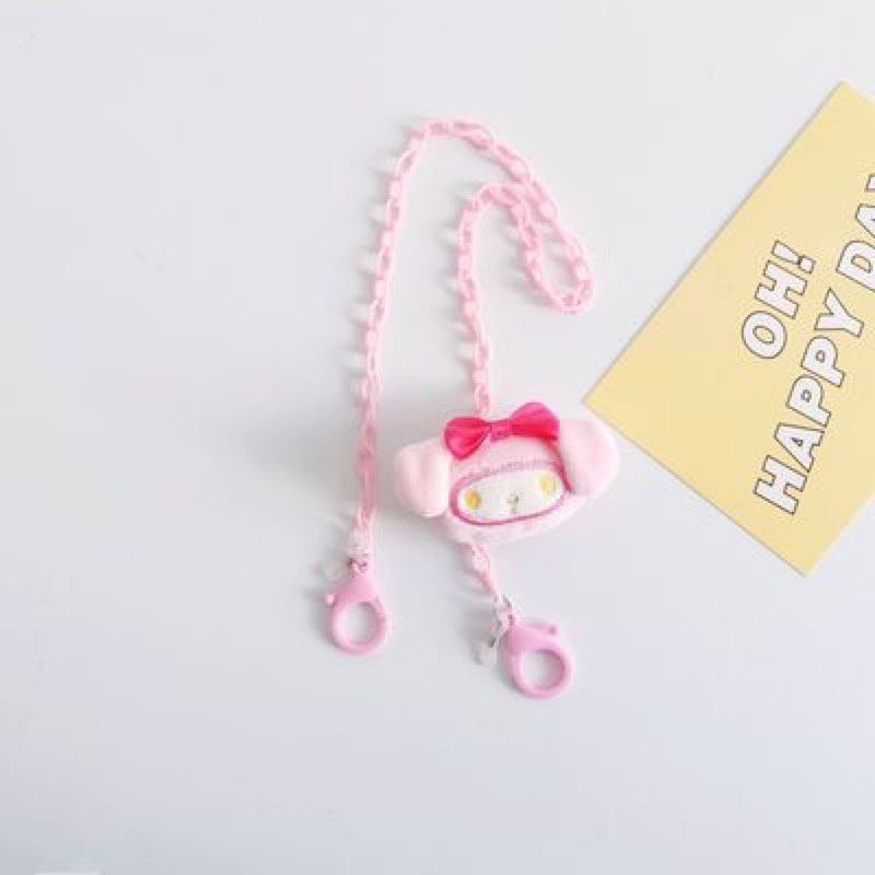 Dây đeo khẩu trang hình thú nhồi bông Gấu dâu dễ thương