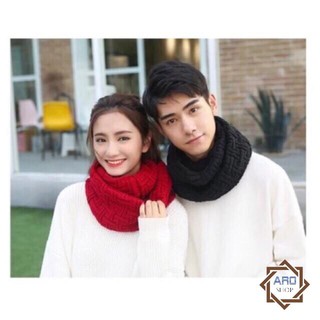 Khăn len ống họa tiết phong cách hàn quốc.