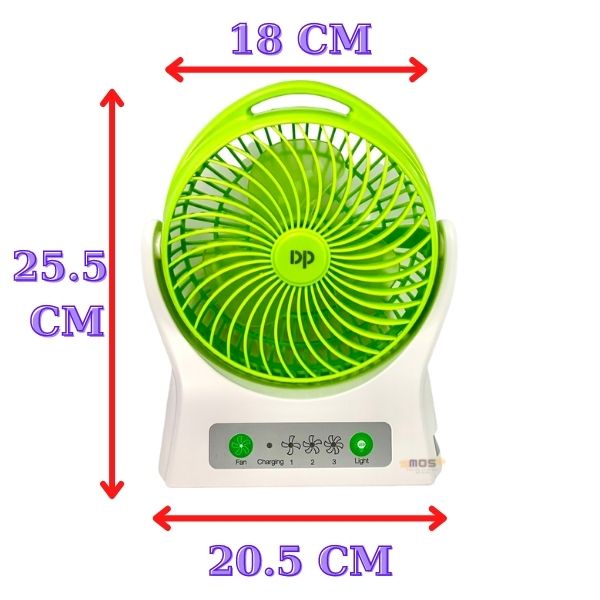 Quạt sạc điện để bàn DP-7605 nhỏ gọn ⚡⚡1 đổi 1⚡⚡ Mos Shop