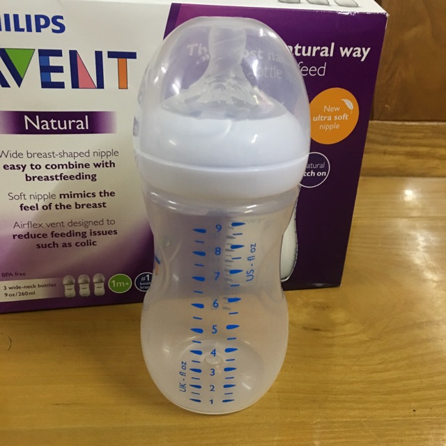 Bình sữa Avent 125ml/260ml cho bé yêu