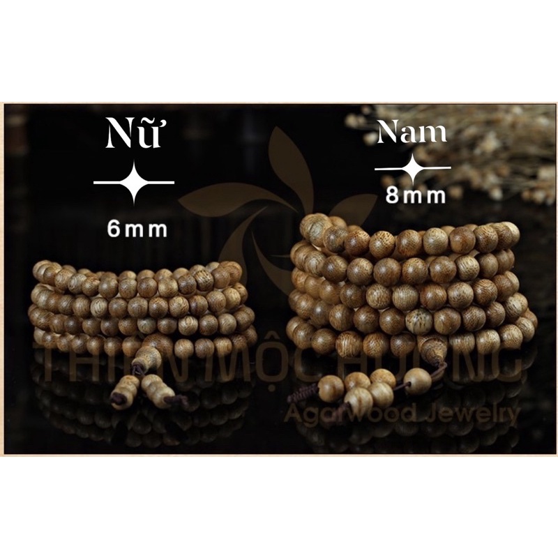 Vòng trầm hương 108 hạt