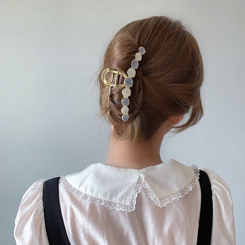 Kẹp Tóc Hình Cá Mập Bằng Kim Loại Đa Năng Tiện Dụng