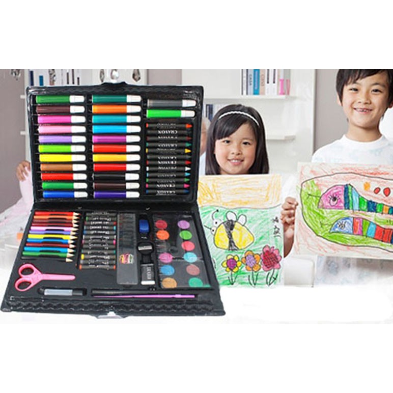 Bộ Bút Màu 86 món cho bé tập vẽ